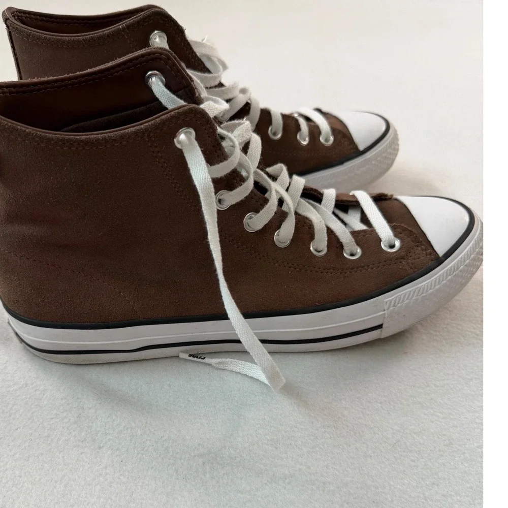 Converse Chuck Taylor All Star CONS Brown Suede High Top Mens 10 Womens 12 - Picture 5 of 14